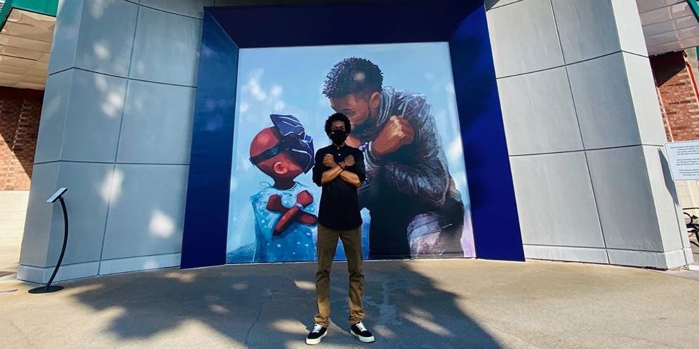 Tribute Mural untuk Mendiang Black Panther